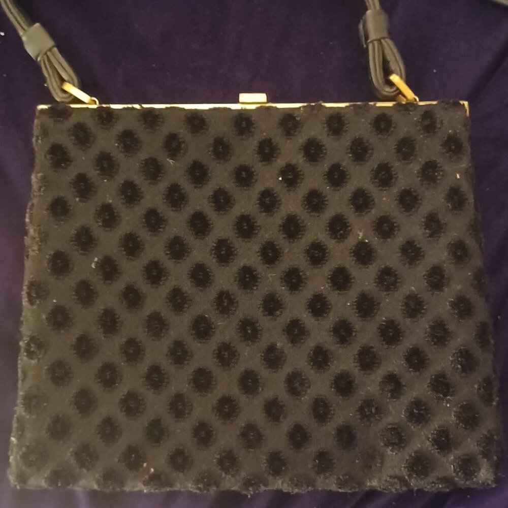 Vintage velvet tapestry handbag